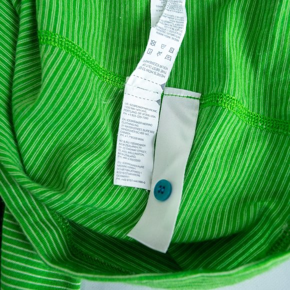 Icebreaker Merino Bodyfit 200 Oasis LS Henley Stripe Top, Large - Picture 10 of 13